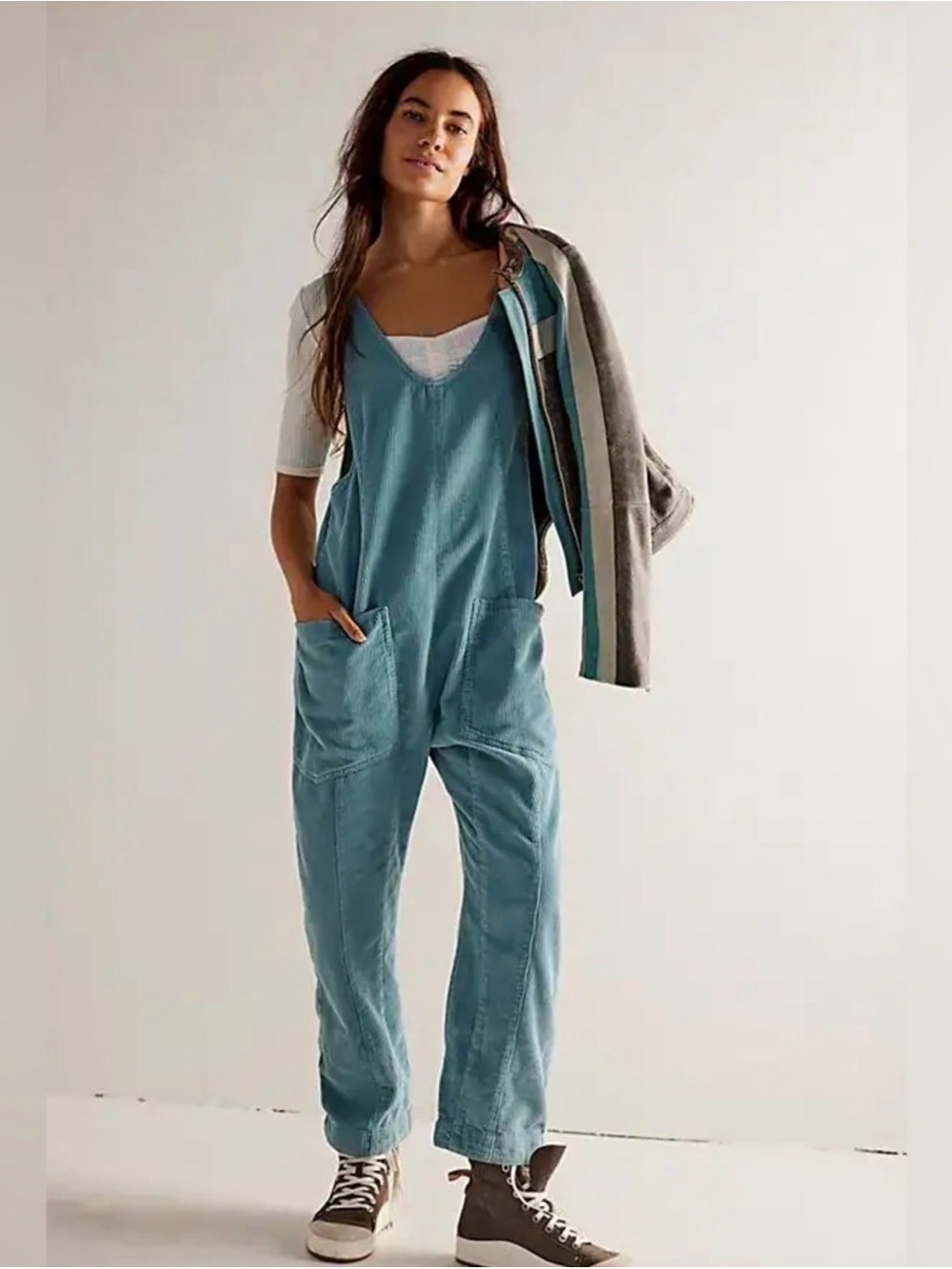 We The Free High Roller Cord Jumpsuit